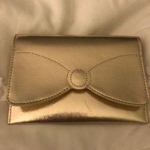 Small gold clutch